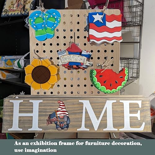 Miniatura 6 de AAiphuwew Paquete de 2 soportes de exhibición de madera para joyas, ferias de manualidades, collares, ventas, eventos de proveedores, herramientas,