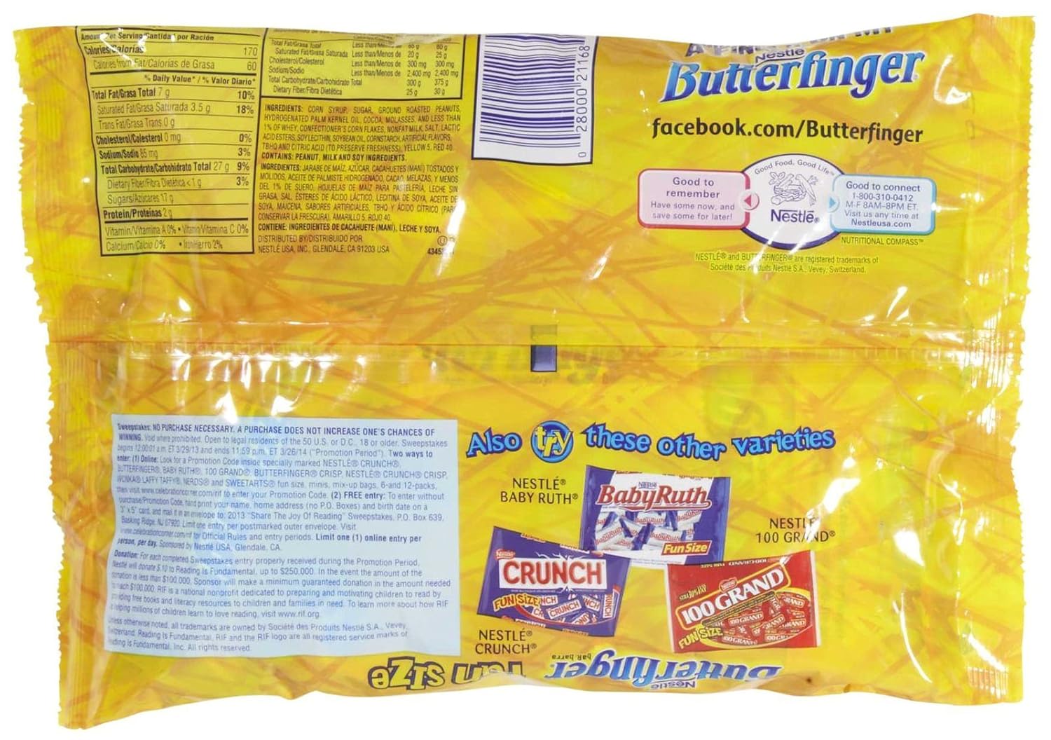 Butterfinger Fun Size Bars-11.5 Oz-3 Pack