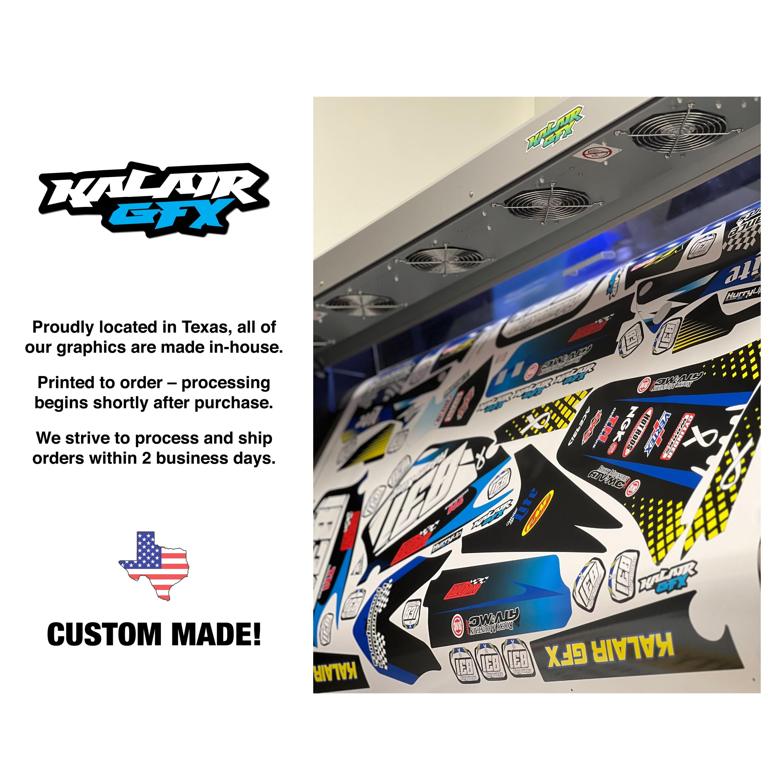 Amazon.com - Kalair GFX Graphics Kit for Honda CRF250F (2019-2025