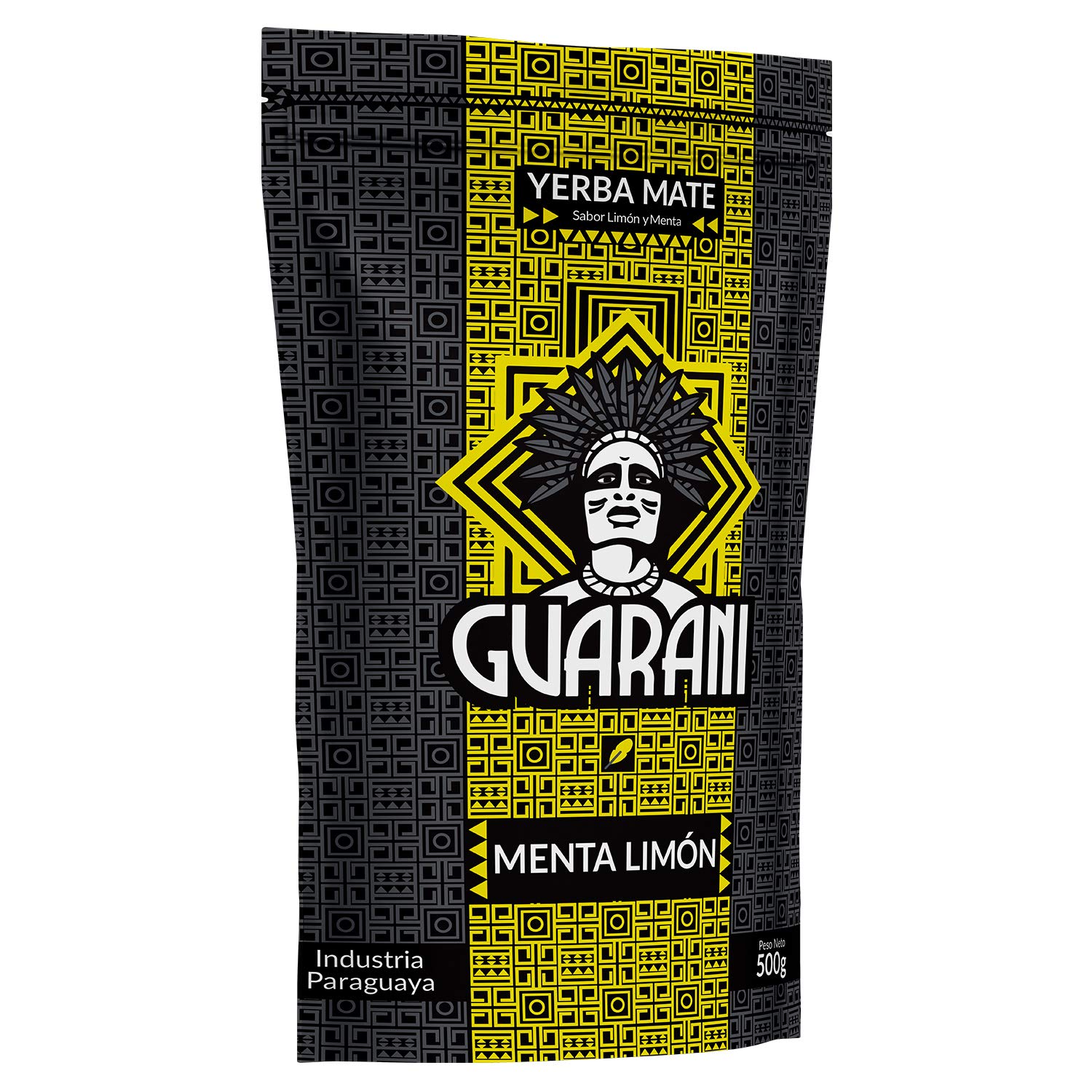 Guarani Menta Limon 500 g | Yerba Mate con Limone e Menta | Mix Fresco e Naturale | Infuso Rinfrescante dal Paraguay