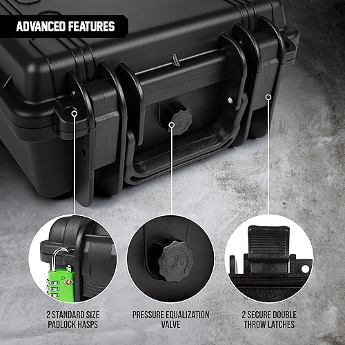 Miniatura 2 de Durabox Estuche Resistente a Todas Las Condiciones Climáticas 10 x 9 x 5 - Estuche de Viaje con Carcasa Rígida Aprobada por la TSA con Espuma