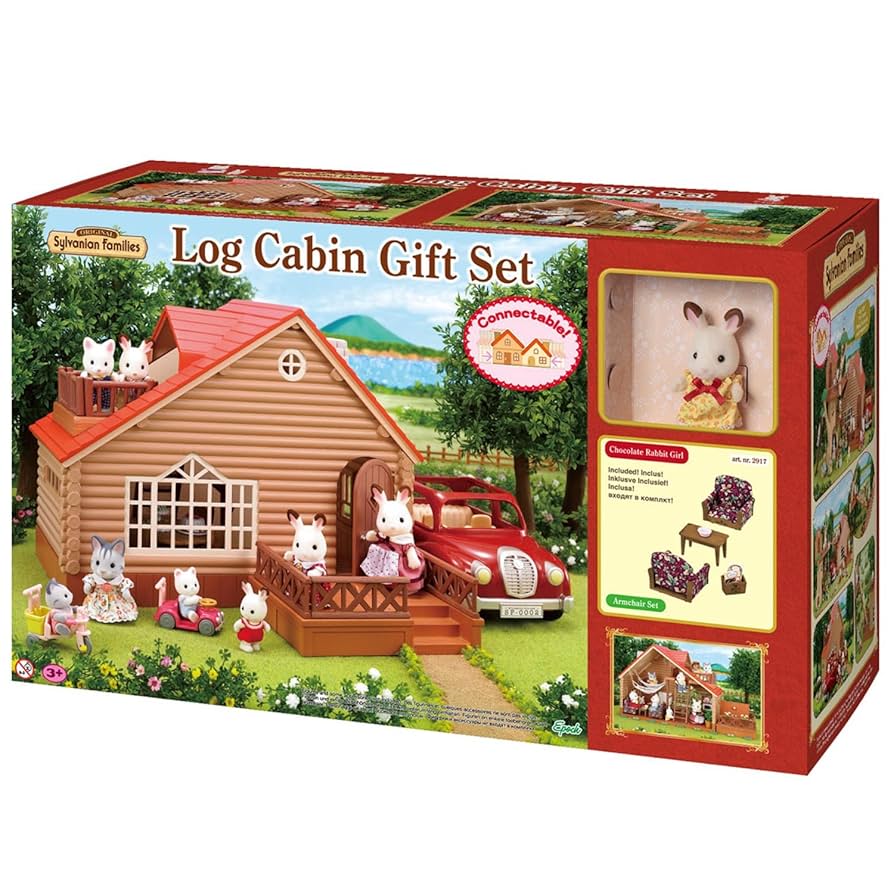 Sylvanian Families Log Cabin Gift Set (3+ Years) : Amazon.co