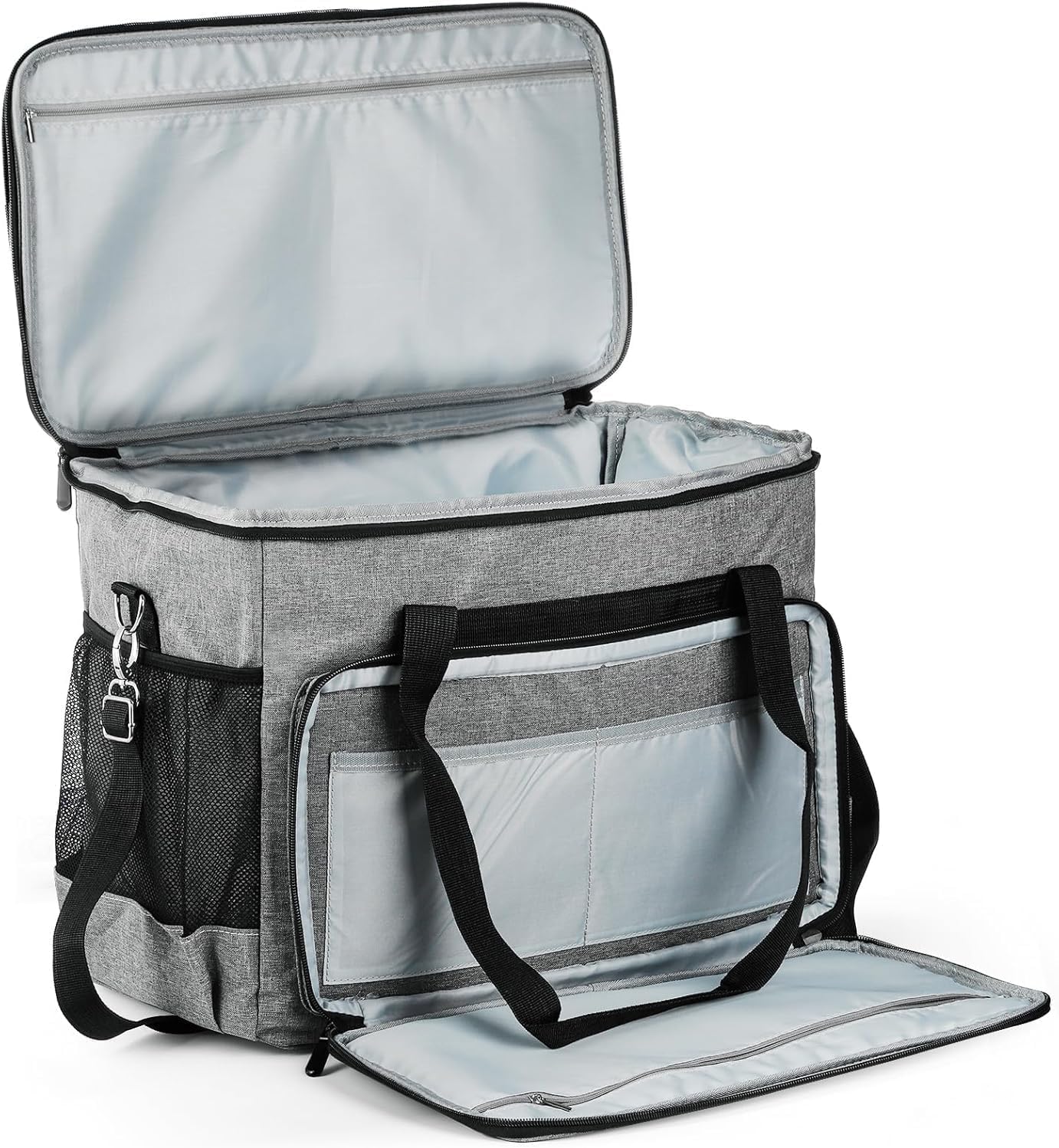 Elsjoy Funda para máquina de coser, bolsa de transporte universal con almohadilla acolchada extraíble, funda de transporte portátil para máquina de coser, bolsa organizadora de almacenamiento para la
