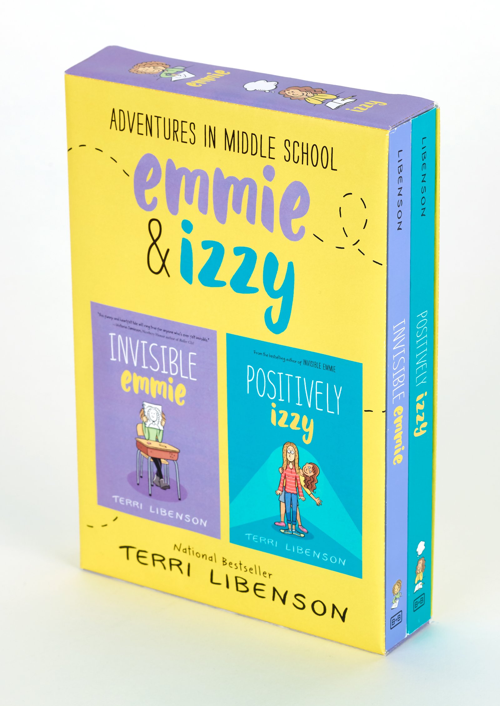 Adventures in Middle School 2-Book Box Set: Invisible Emmie and Positively Izzy (A Graphic Novel Box Set) (Emmie & Friends)