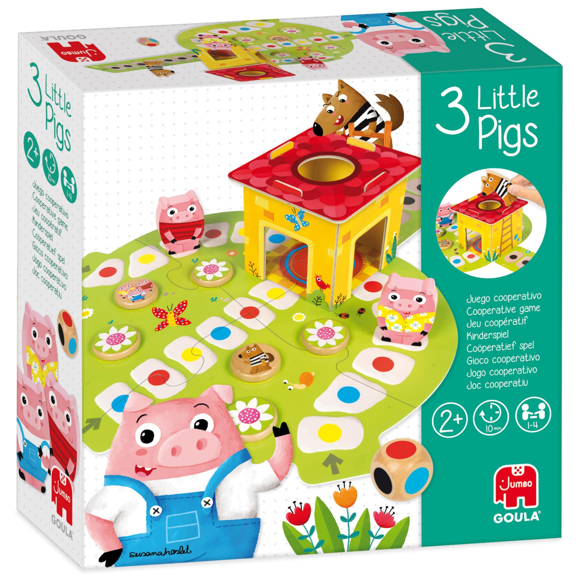 Goula Los 3 Cerditos - Juego de Mesa Educativo Preescolar para Niños