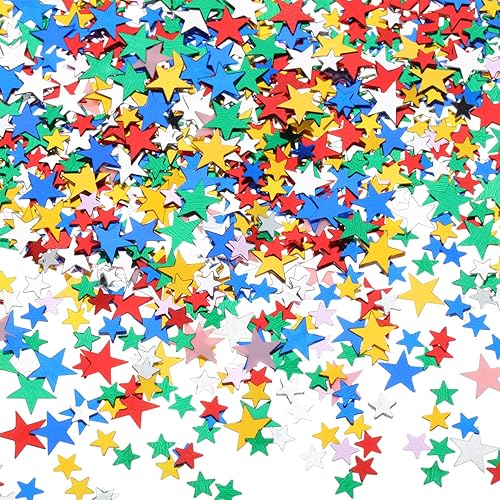 HESTYA Confeti de estrellas con purpurina de 2.12 oz de estrellas para decoraciĂłn de fiestas, bodas, festivales (multicolor, 0.394 in y 0.236 in) HESTYA Confeti de estrellas con purpurina de 2.12 oz de estrellas para decoraciĂłn de fiestas, bodas, festivales (multicolor, 0.394 in y 0.236 in)