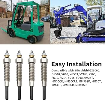 三菱マヒンドラ純正グロープラグ8V 4個セット Amazon | SYOWADA 32A66-03102 グロープラグ 交換用 三菱 S4S