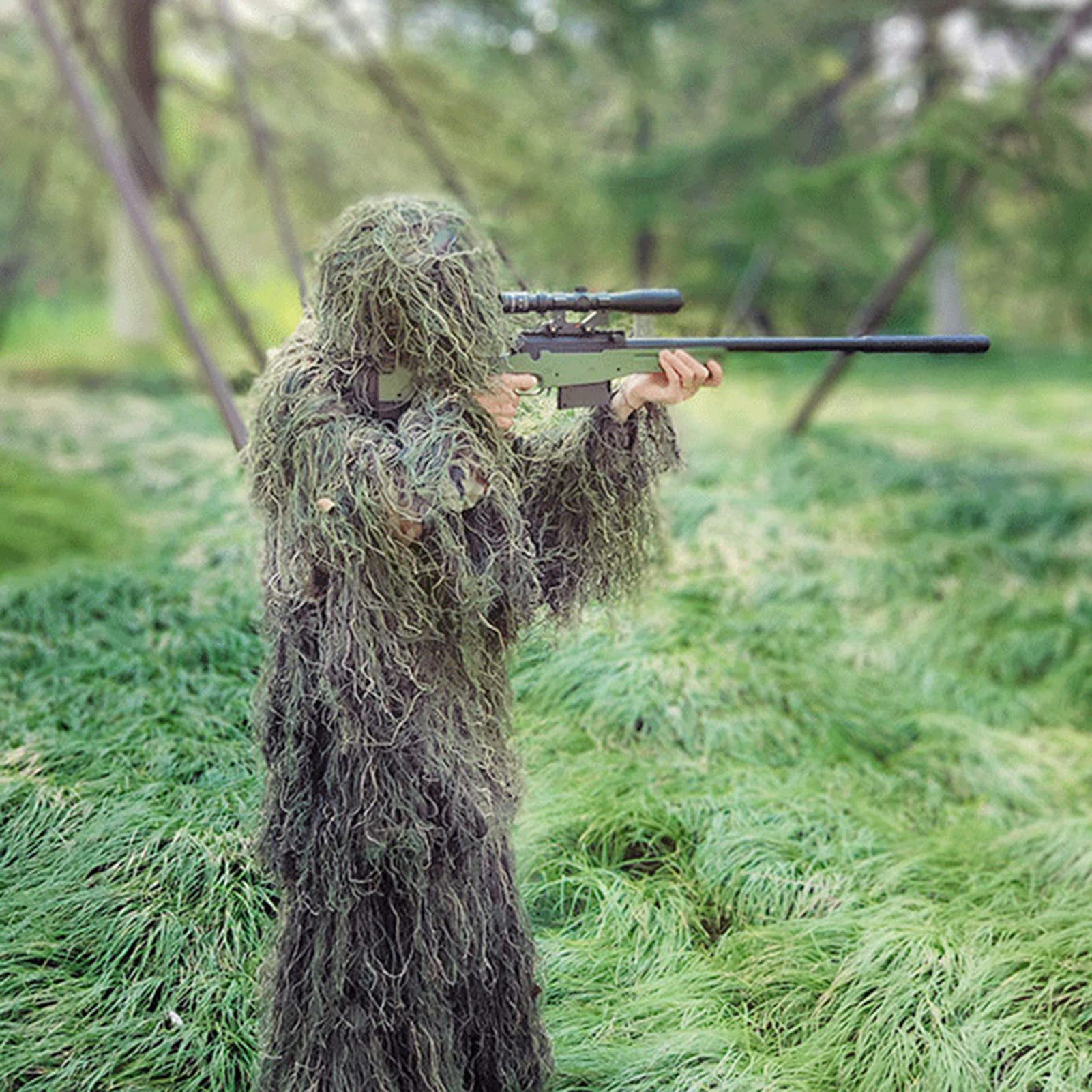 - Kamuflażowa odzież, zielony kamuflaż, odzież - akcesoria do polowania, odzież myśliwska kamuflaż do fotografii zwierząt | odzież myśliwska kamuflaż do fotografii zwierząt