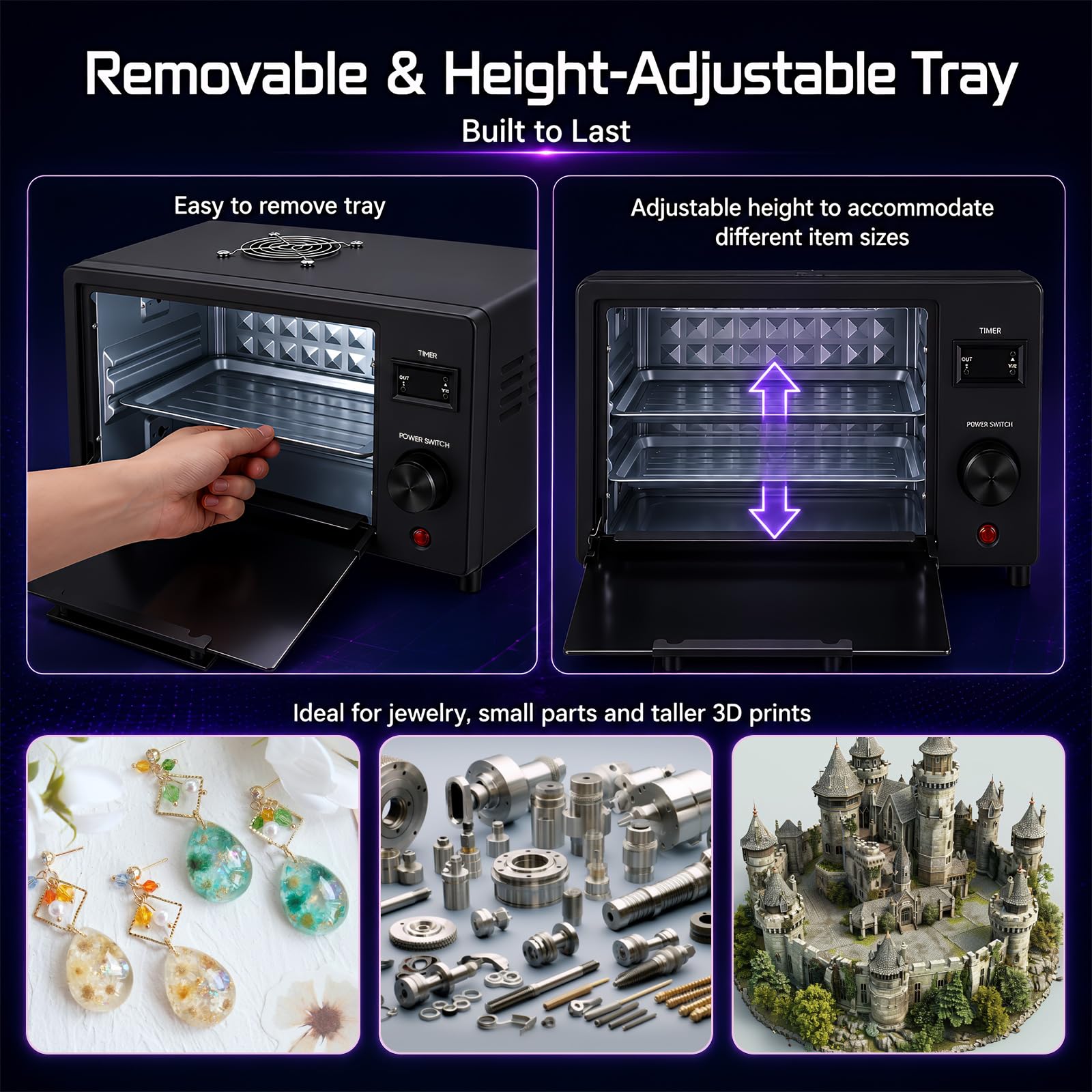 80W Machine polymérisation UV Résine 395 nm avec 80 LED