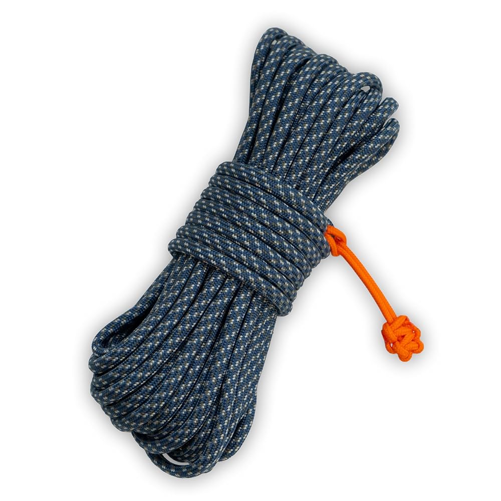 Titan Survival Patented Paracord 550-25ft, 100ft, 500ft & Color Options - 620LB Strength Survival Paracord Military Spec with 3 Strands - Heavy Duty Hank Cord for Camping & Outdoors with Firestarter