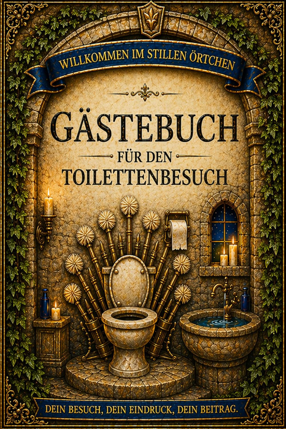 Gästebuch für den Toilettenbesuch: Das humorvolle Badezimmer-Gästebuch für Gäste, Freunde und Familie