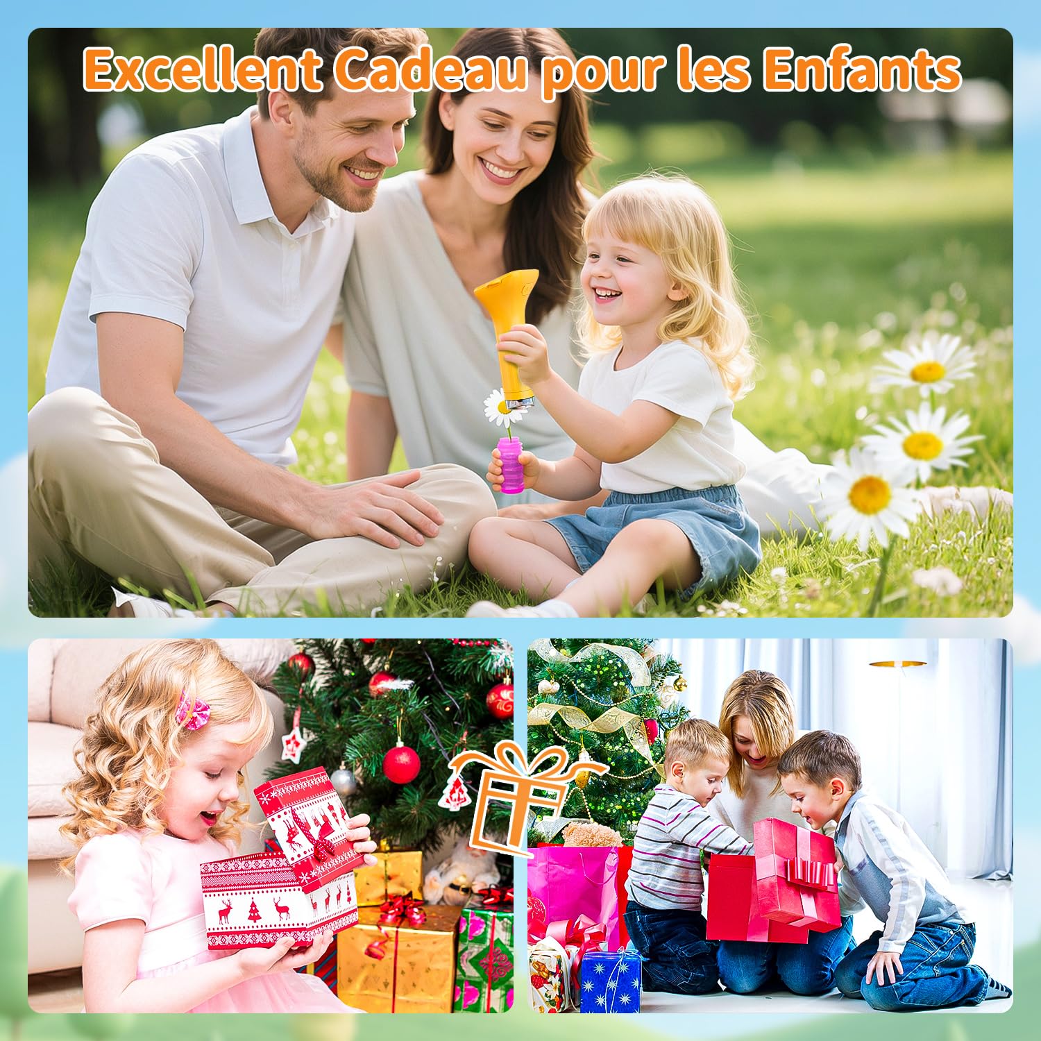 SKYBASIC Microscope Numérique pour Enfants avec Écran IPS 2.0 Pouces, Rechargeable, Grossissement 1000x, 8 Lumières LED, pour Enfants de 4 à 8 Ans（Jaune）