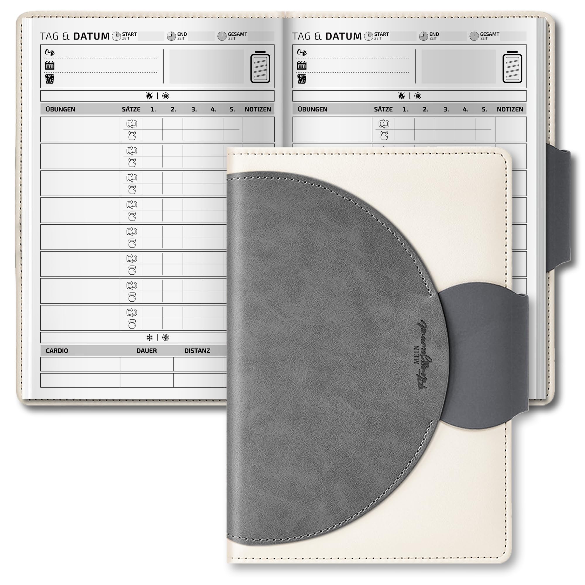 Gym Diary Train: Fortschritt, Fokus, Motivation: Trainingstagebuch Für Dein Krafttraining, Dokumentiere Dein Training Mit Diesem Workout Log : Trainingstagebücher, H&B