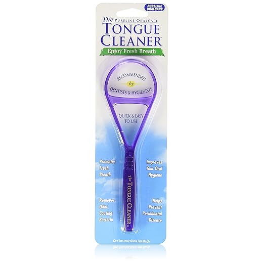 3 Pureline Tongue Cleaner Scraper Oralcare Colors Vary Set of 3