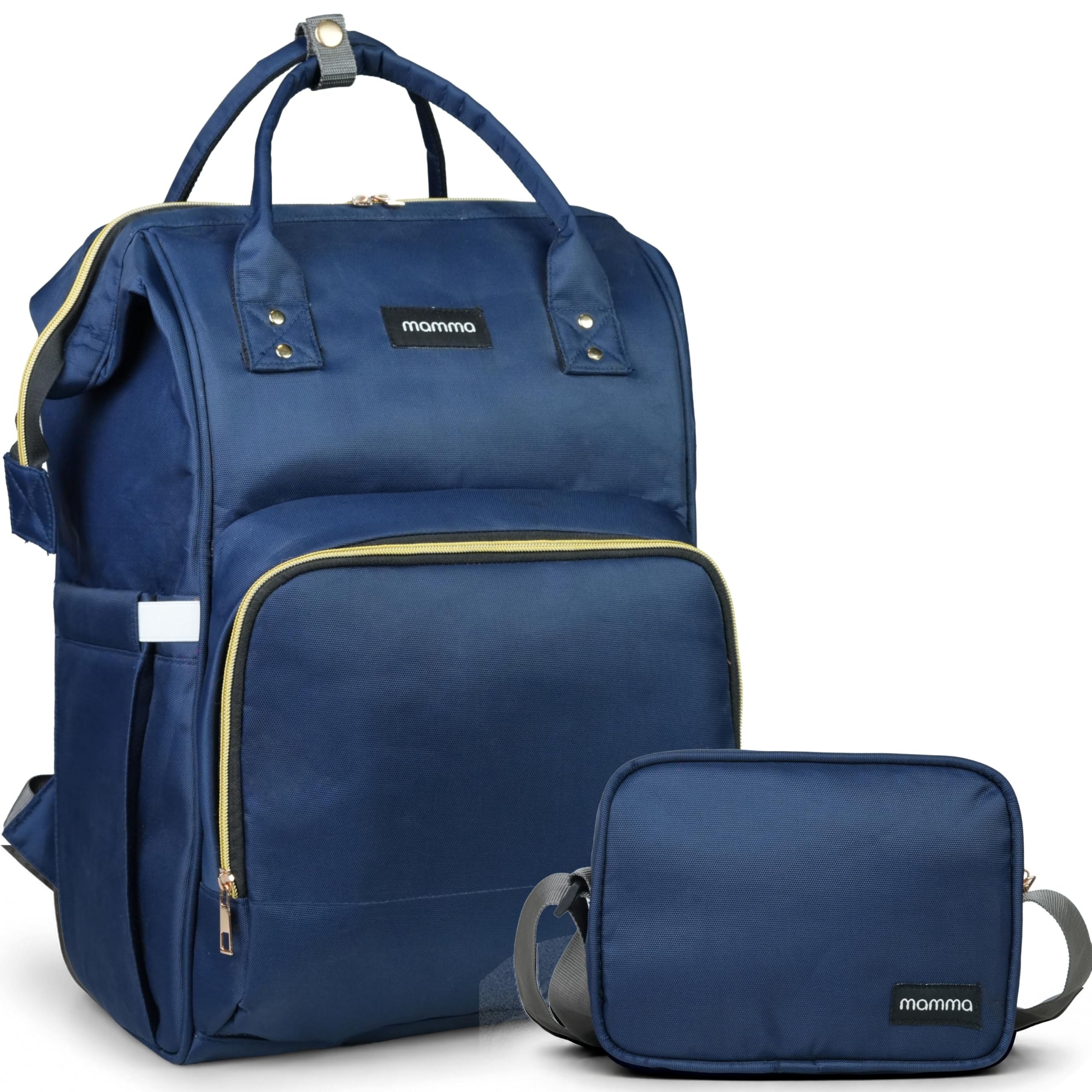 mamma diaper bag for mothers for travel | baby bag for mother travel, diaper bags for mom and hospital bag for delivery women includes small diaper handbag for day outings with 9 month warranty