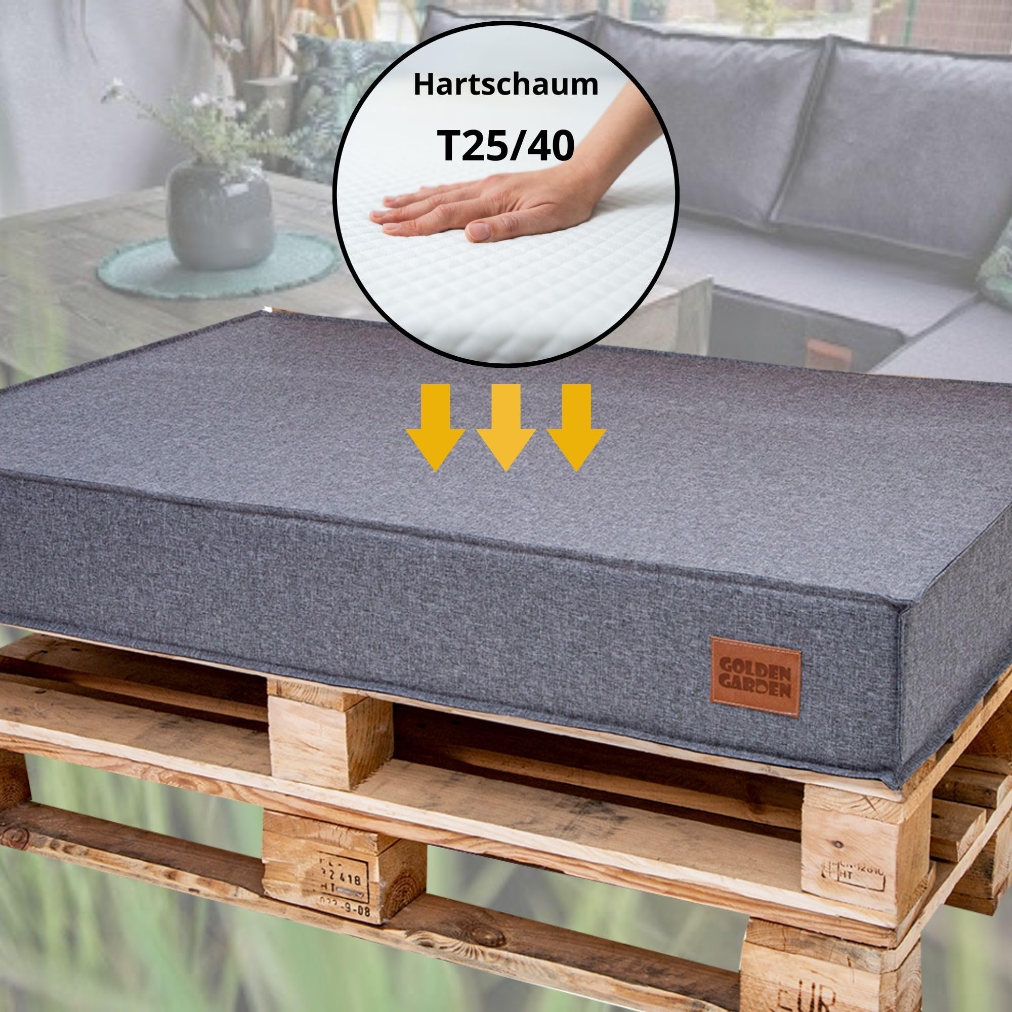 KASTOS - Tuinkussen set van 2 - Multicolor - 40 x 70 cm - Polyester