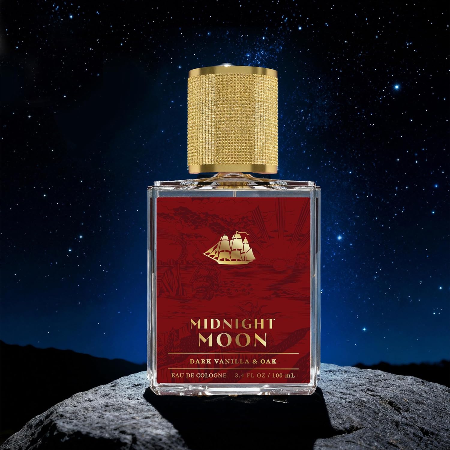 Old Spice Signature Cologne for Men, Midnight Moon Premium Scent with Notes of Dark Vanilla + Oak, 3.4 fl oz