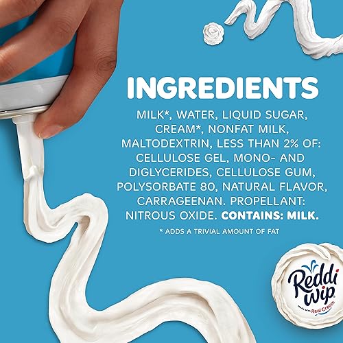 Miniatura 3 de Reddi-wip Crema de leche batida sin grasa, apta para dieta cetogénica, 6.5 onzas