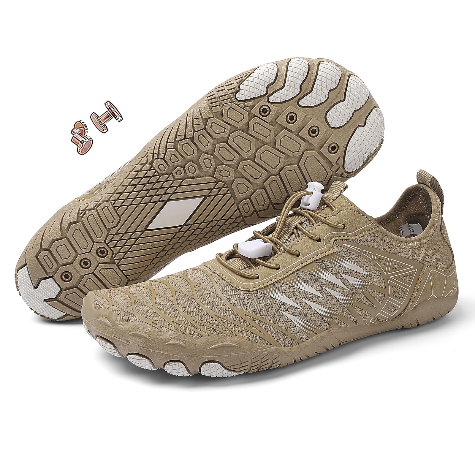 Zureto Grounding Shoes with Copper, Grounded Barefoot Footwear Hike Shoes for Womens Mens Soft Comfortable