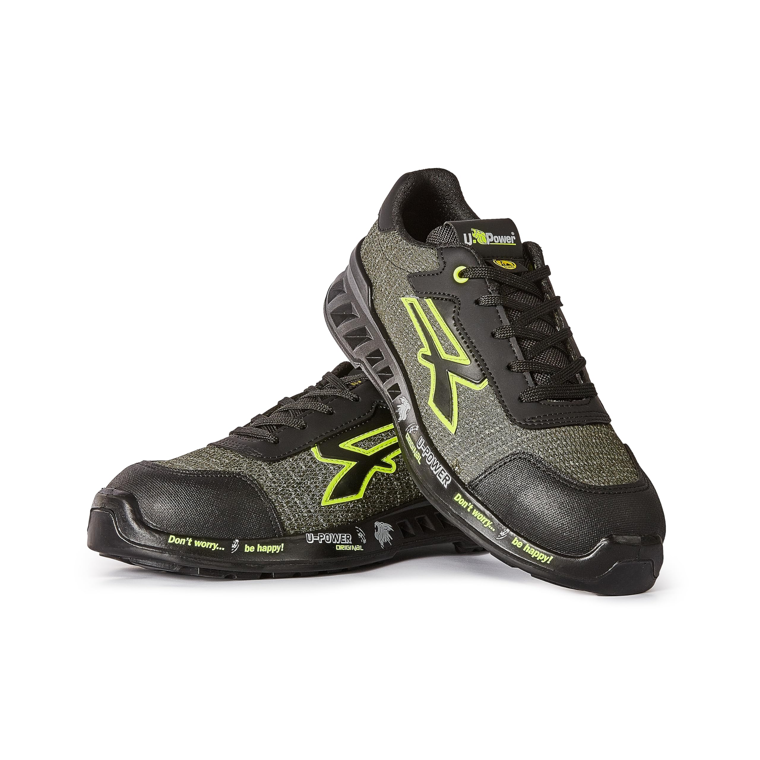 U-POWER DON'T WORRY... BE HAPPY! Scarpe Antinfortunistiche da Lavoro,Scarpa Bassa,MOD.Robin S ESD S1ps FO SR,Puntale Sottopiede Antiforo Ultra Leggero Scarpe antinfortunisticheUnisex - Adulto