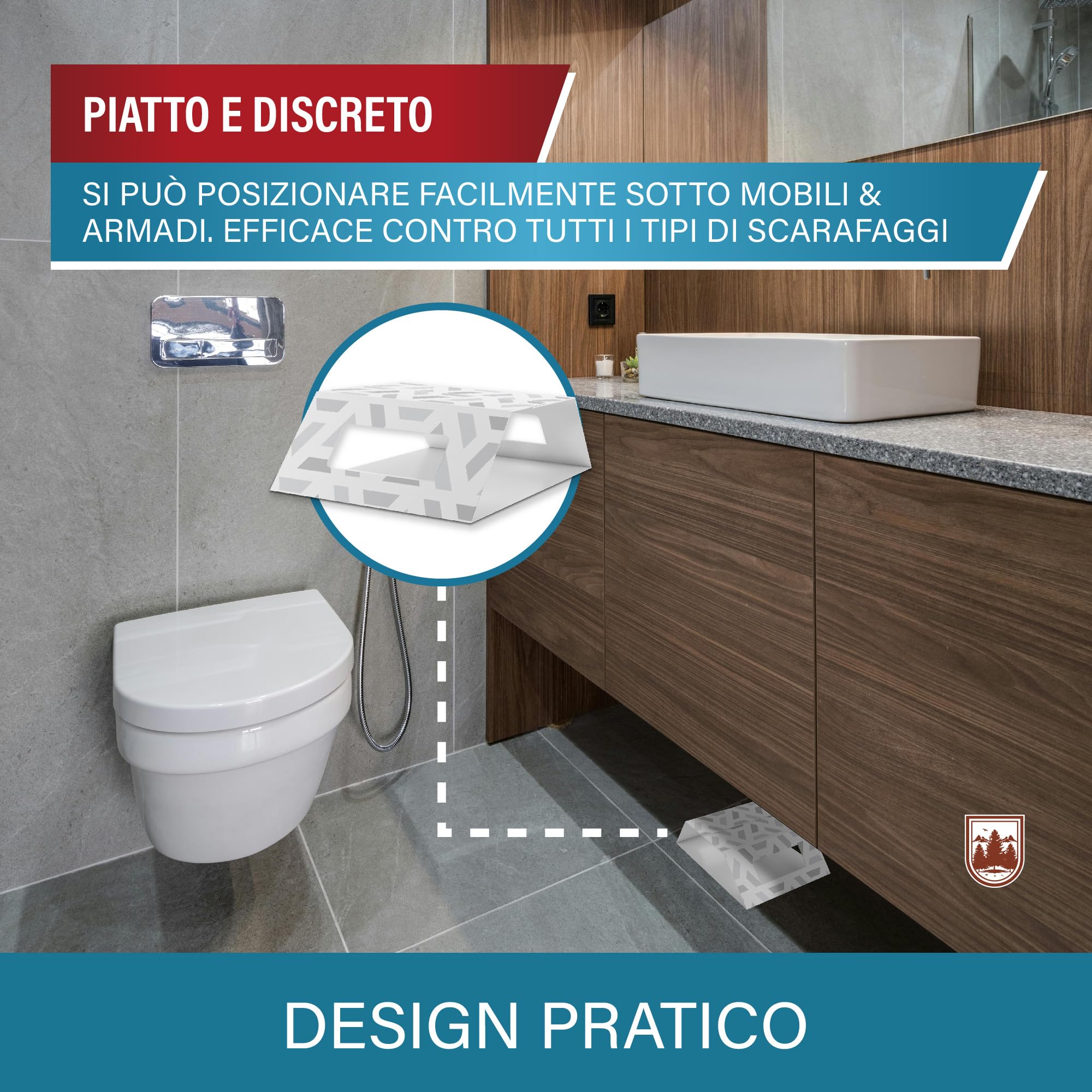 Veddelholzer XXL 2 in 1 trappola per scarafaggi divisibile con esca integrata Attrattivo 30 pezzi Trappola efficace contro tutti i tipi di scarafaggi Non tossica