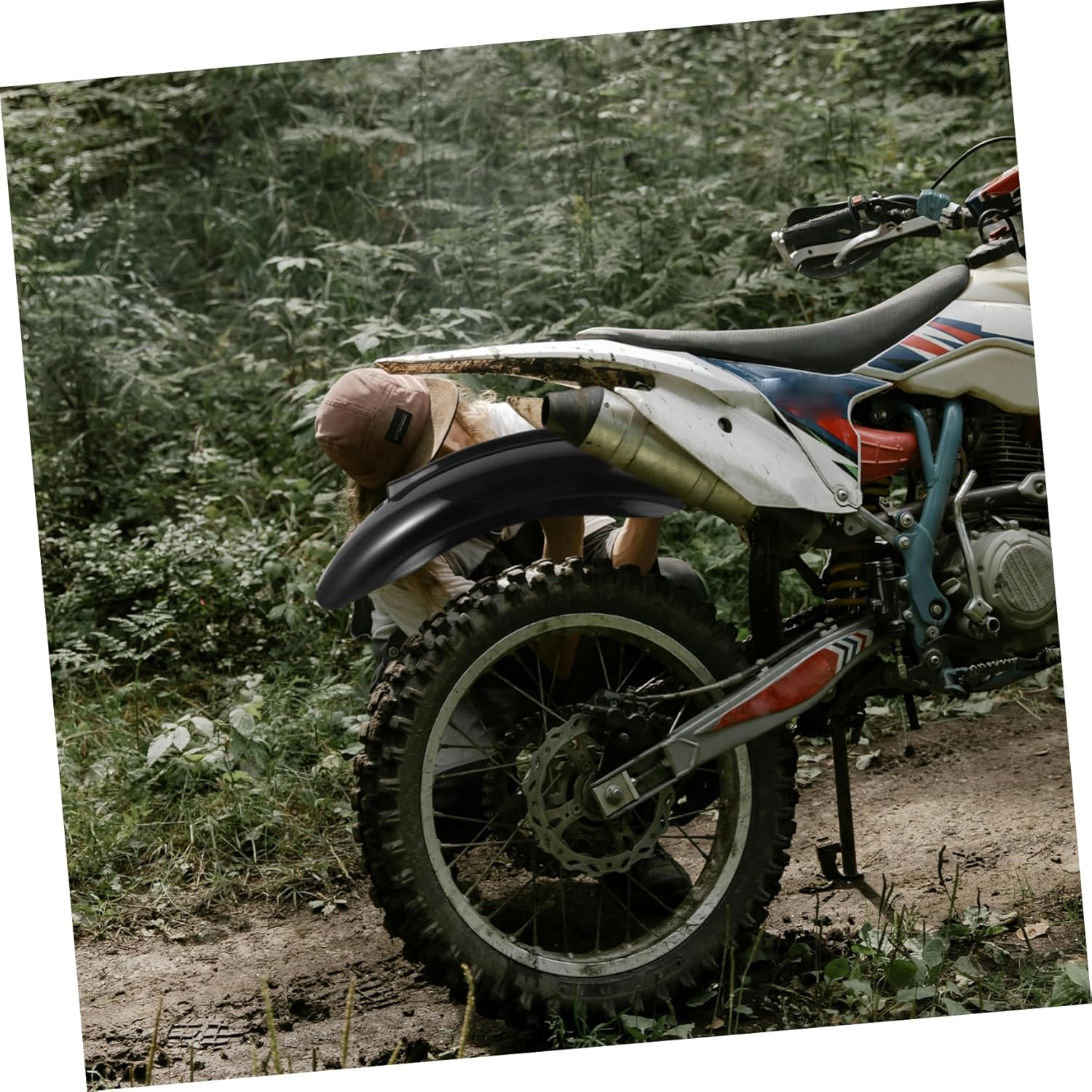 Gatuida 2pcs Motorcycle Rear Mudguard for Davidson Durable Splash Guard Easy to Install Wheel Protector Prevents Mud Splashes Stylish Aesthetic Upgrade