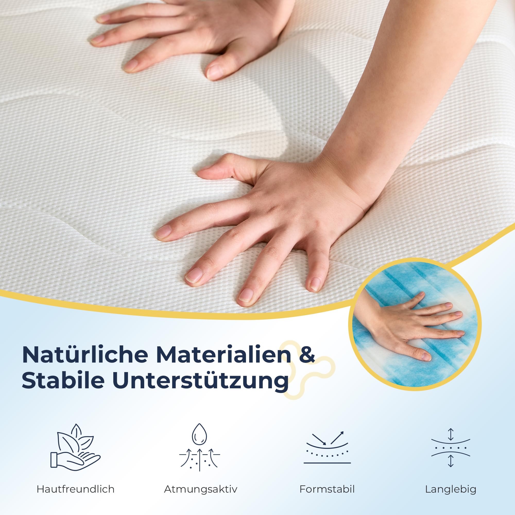 Napsie Matratze 90x200 cm– Mittelfest & Weich – Bild 2