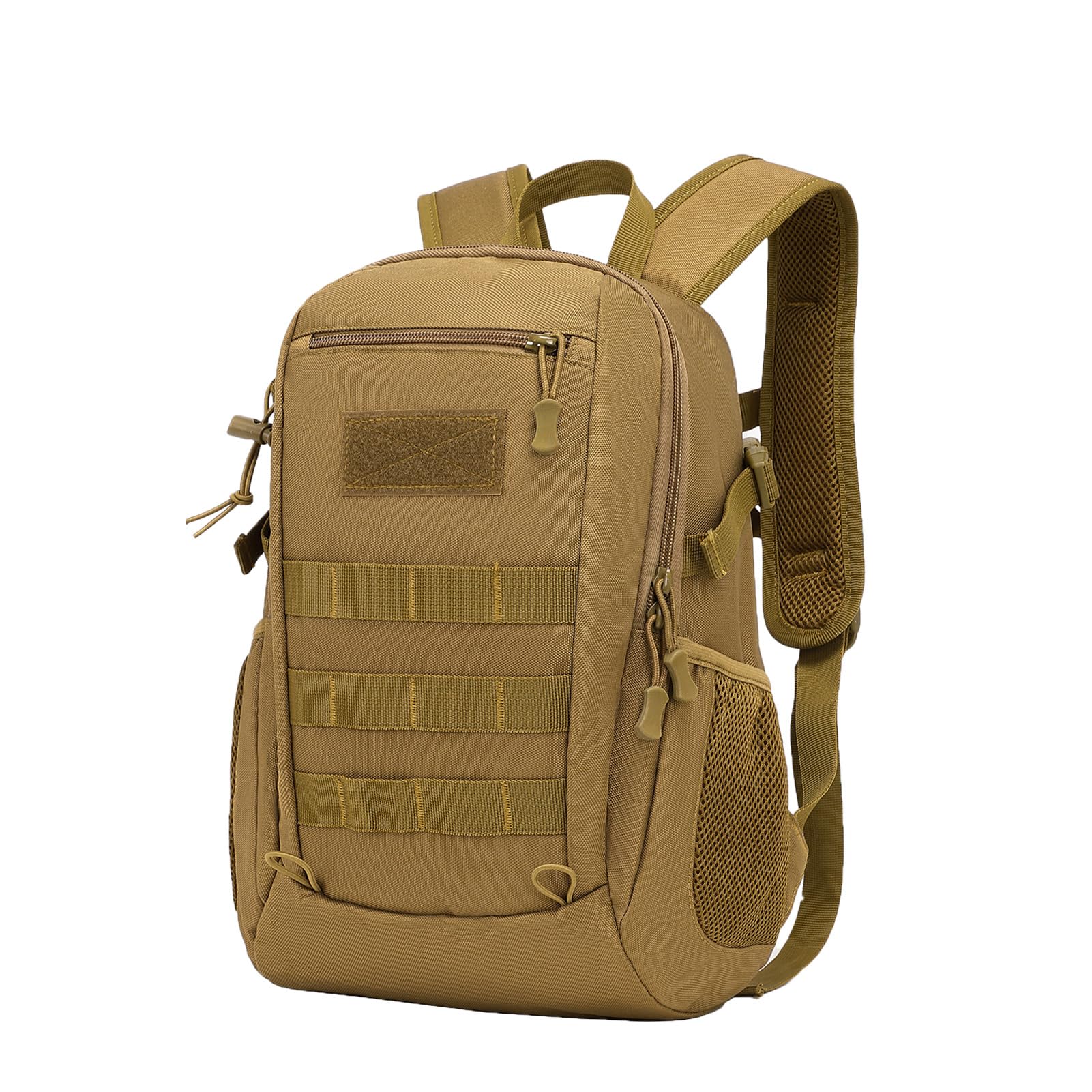 ZHIERNA 15L Backpacks for Tactical Bicycle Hiking Walking Climbing Mountaineering Cycling Backpack Molle School Bag Daypack School Backpack Plain Bag Laptop Bag for Outdoor Sports, Brown โ image 1