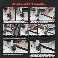 HENMI Hajtókar Leszerelő Készlet Kerékpárokhoz - 14 mm Kulcs, Kenőolajjal és Zsírral - Shimano, Bosch, ISIS, Octalink Kompatibilis Univerzál 4