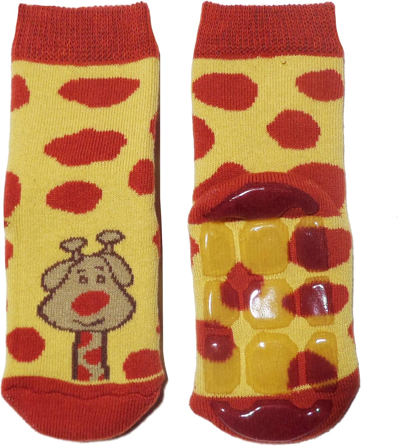 Weri Spezials Baby-Kinder Stoppersocken – Enten-Motiv, ABS Antirutschsohle, Größe 27-30, Rosa/Dunkelrosa | Öko-Tex 100 Zertifiziert