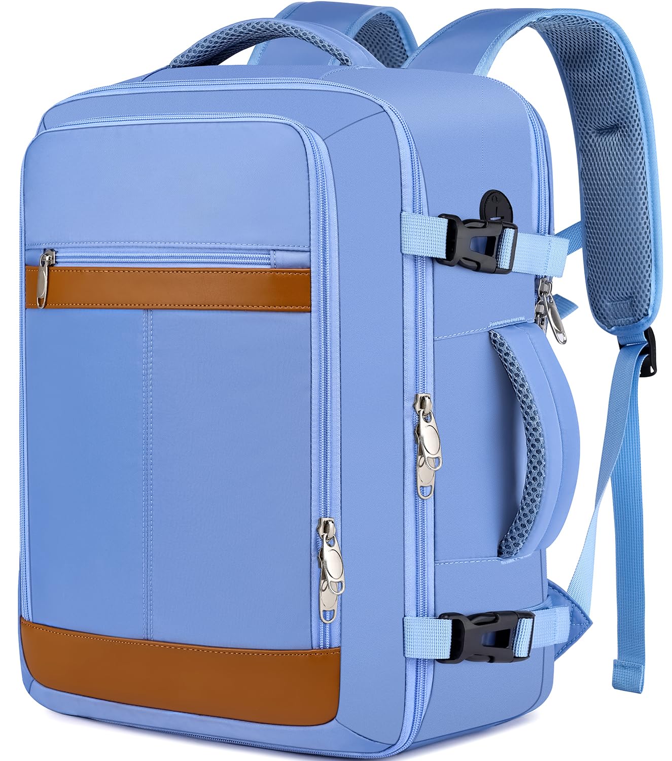 EZUOLA Travel Backpack for Women, TSA Carry On Backpack with Shoe Pouch