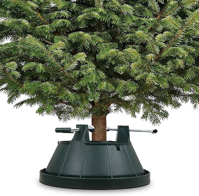 Sanheshun Tree Stand for Real Tree;0.8-Gallon Water Reservoir to Keep Tree Bright Green and Leaves Less Likely to Fall off,Stable design, Windproof Even Outdoors