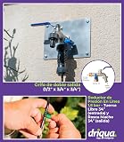 Kit d'arrosage goutte à goutte pour balcons, terrasses et potager urbain, 20-25 pots, robinet double laiton, réducteur de pression, goutteurs auto-compensateurs, microtube 25 m, installation facile - 3