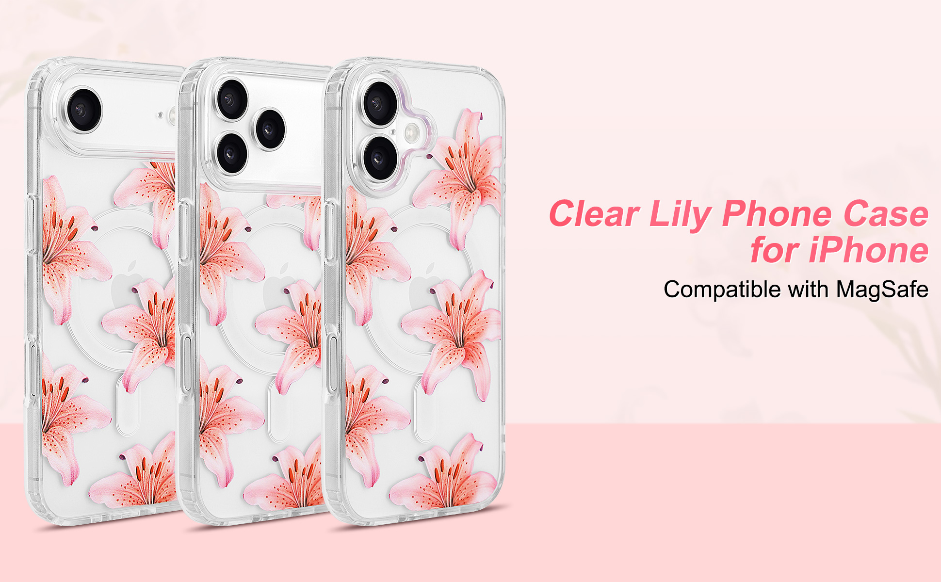 Amazon.com: Aitipy Lily Phone Case for iPhone 17 Pro, Compatible with MagSafe, Cute Clear TPU Slim Shockproof Protective Phone Cover for Women Girls, Pink Lily : Cell Phones & Accessories Amazon.com: Aitipy Lily Phone Case for iPhone 17 Pro, Compatible with MagSafe, Cute Clear TPU Slim Shockproof Protective Phone Cover for Women Girls, Pink Lily : Cell Phones & Accessories