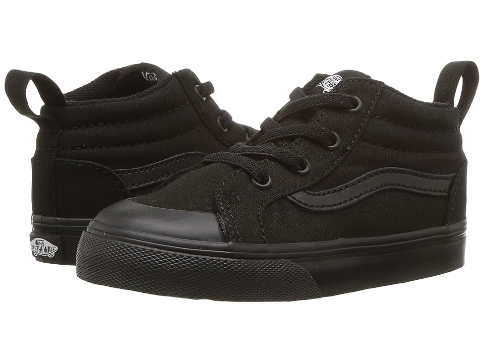 

Vans Kids Racer Mid (Toddler) (Black/Black) Boys Shoes