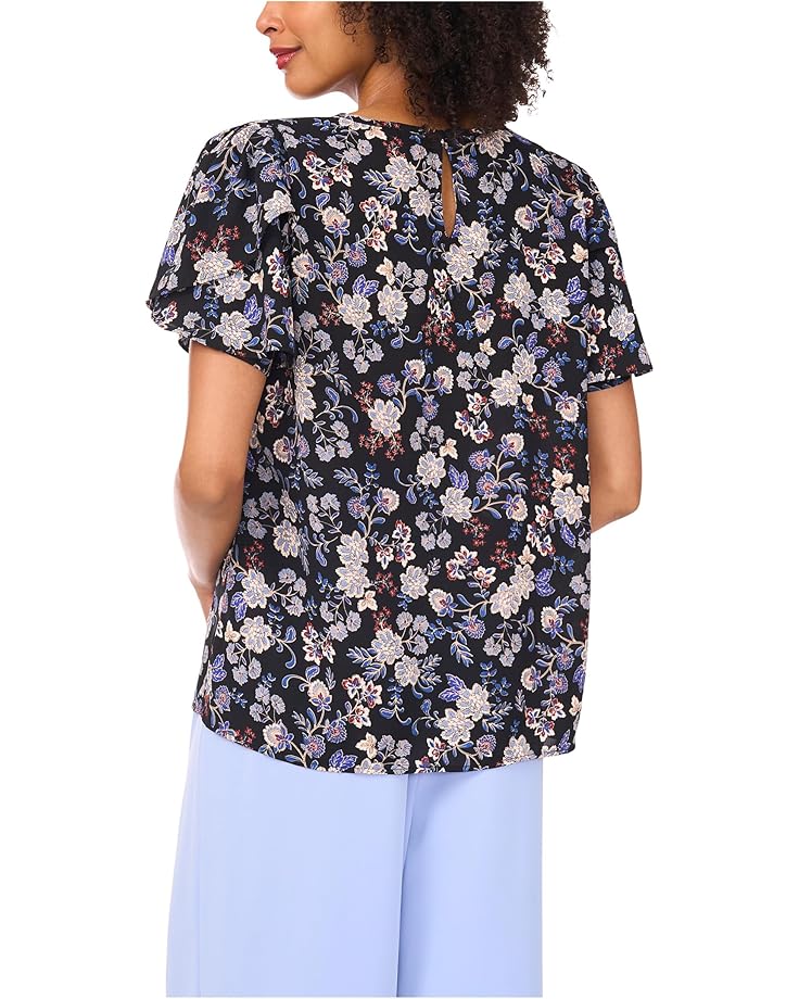 Vince Camuto Crew Neck Shirring with Tulip Sleeves - #2 of 3