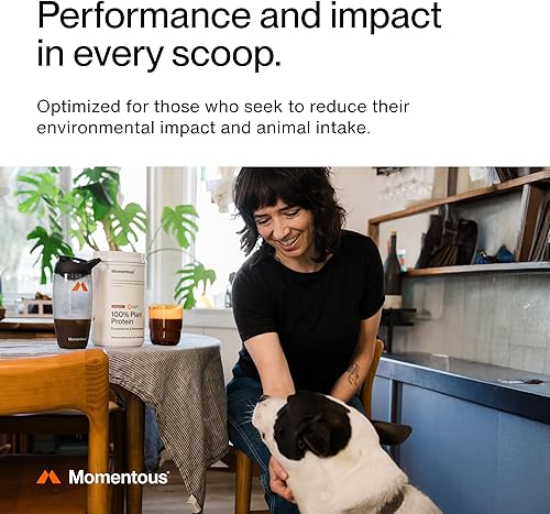 Miniatura 5 de Momentous - Proteína vegana en polvo - 20 g de proteína a base de plantas - Certificada NSF para el deporte - Sin gluten - Sin OMG - 22 porciones