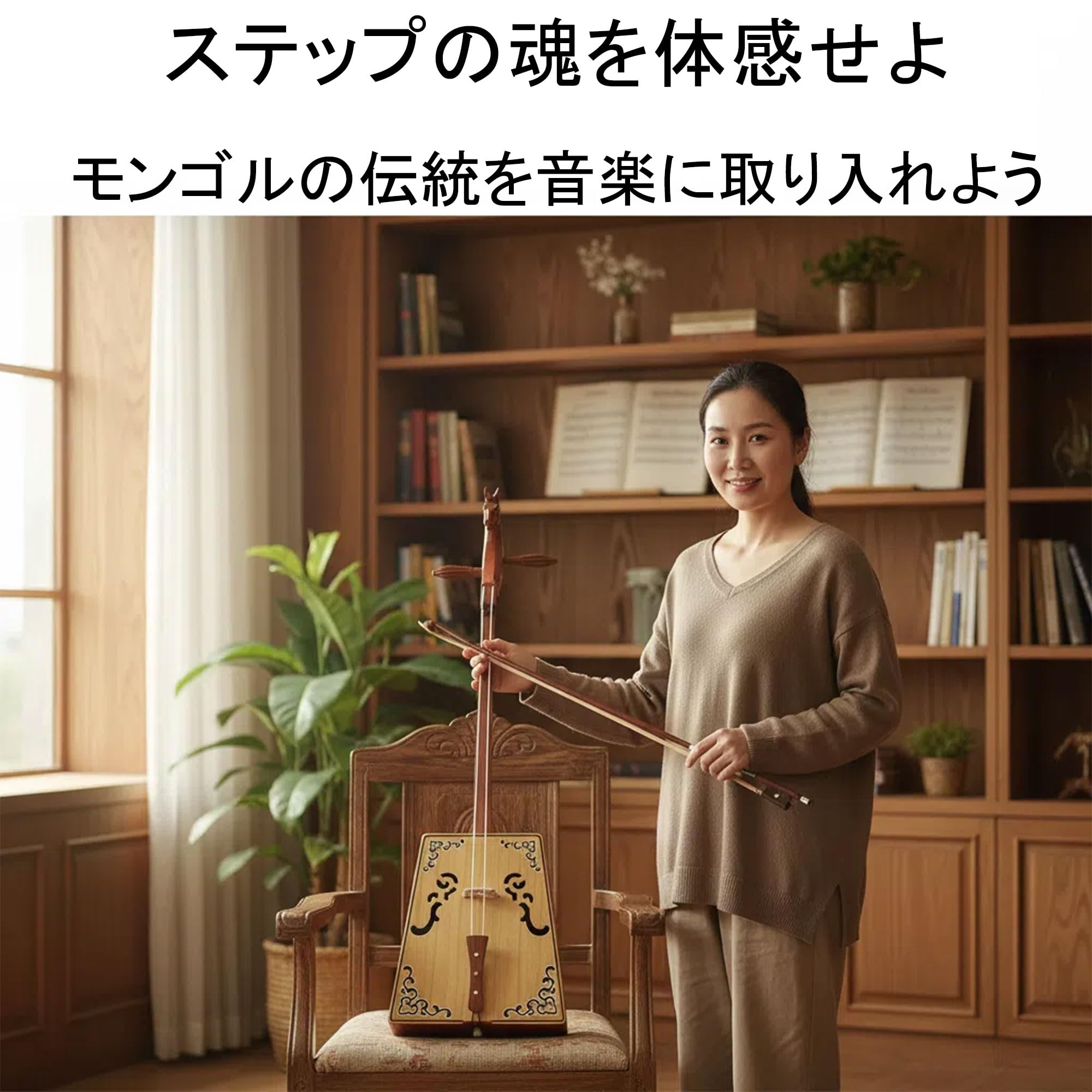 Amazon | うまとうきん プロ仕様 メープル材 馬頭琴 モリンホール 高級