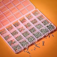 Vista 3 de 1200 piezas Phillips Pan Head Pequeña Máquina Scews, Tornillo pequeño, Tornillo Pequeño Tornillo de Cabeza Pan, Mini Tornillo Surtido Kit