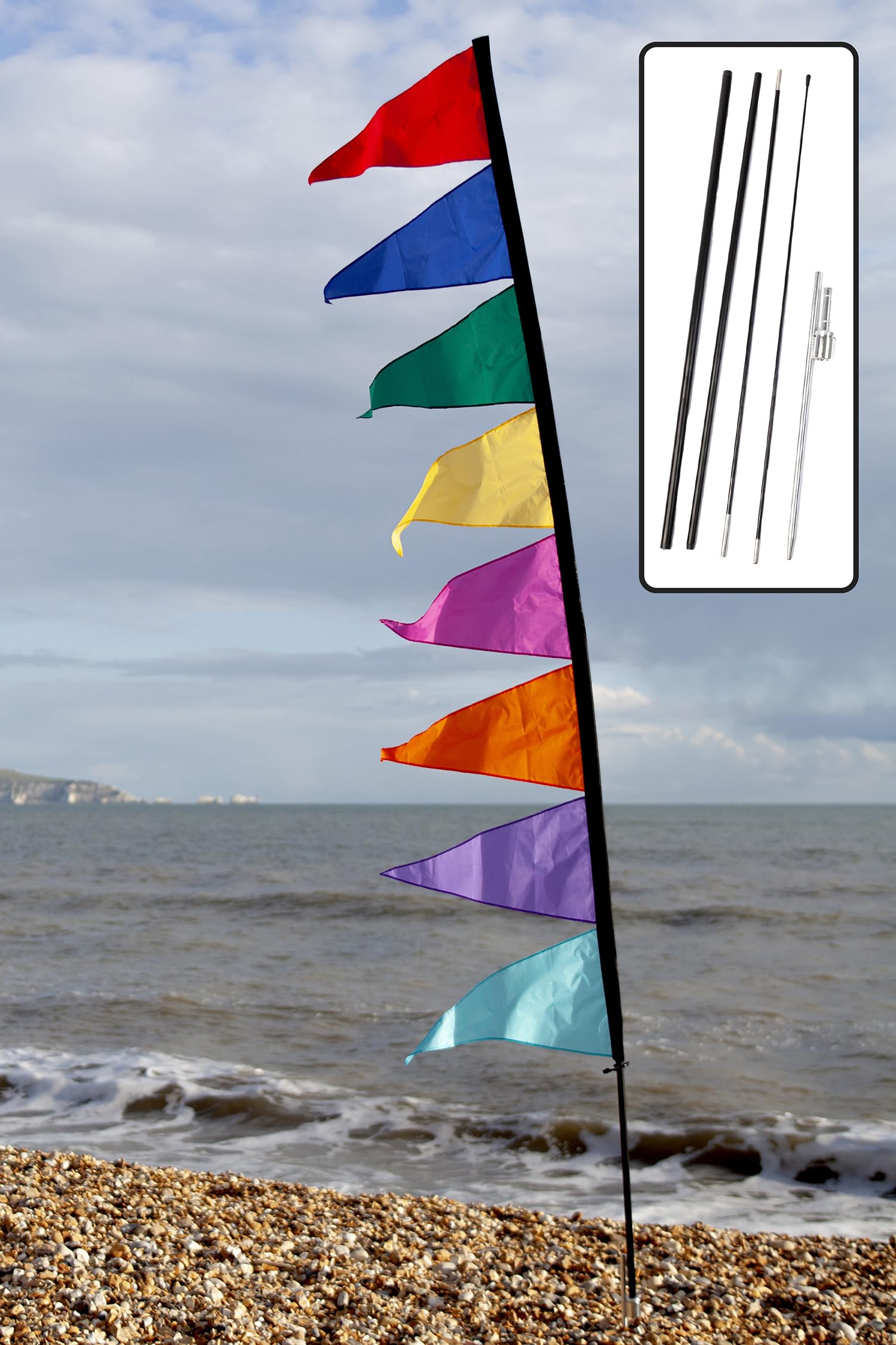 Festivology Festival Pole - Fiesta Vibes (Choice of Poles Available) (3.4m Super Strong Pole) โ image 1