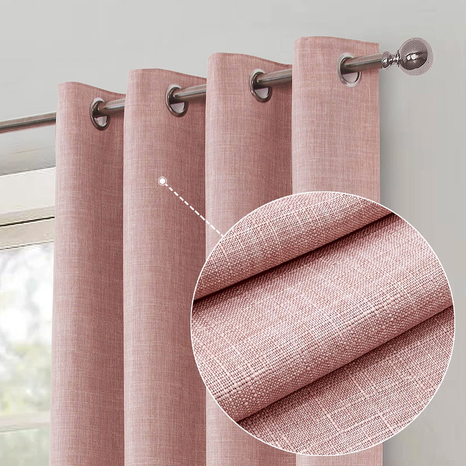 Rideaux occultants contre la lumière et le froid pour chambre à coucher