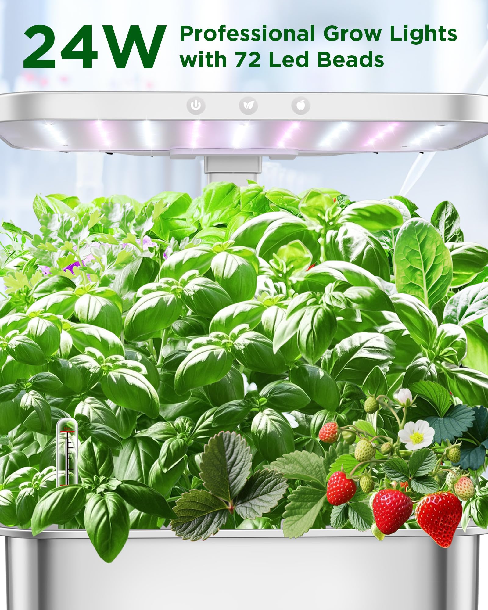 Kit sistema di coltivazione idroponica, Smart in Door Gardening nero