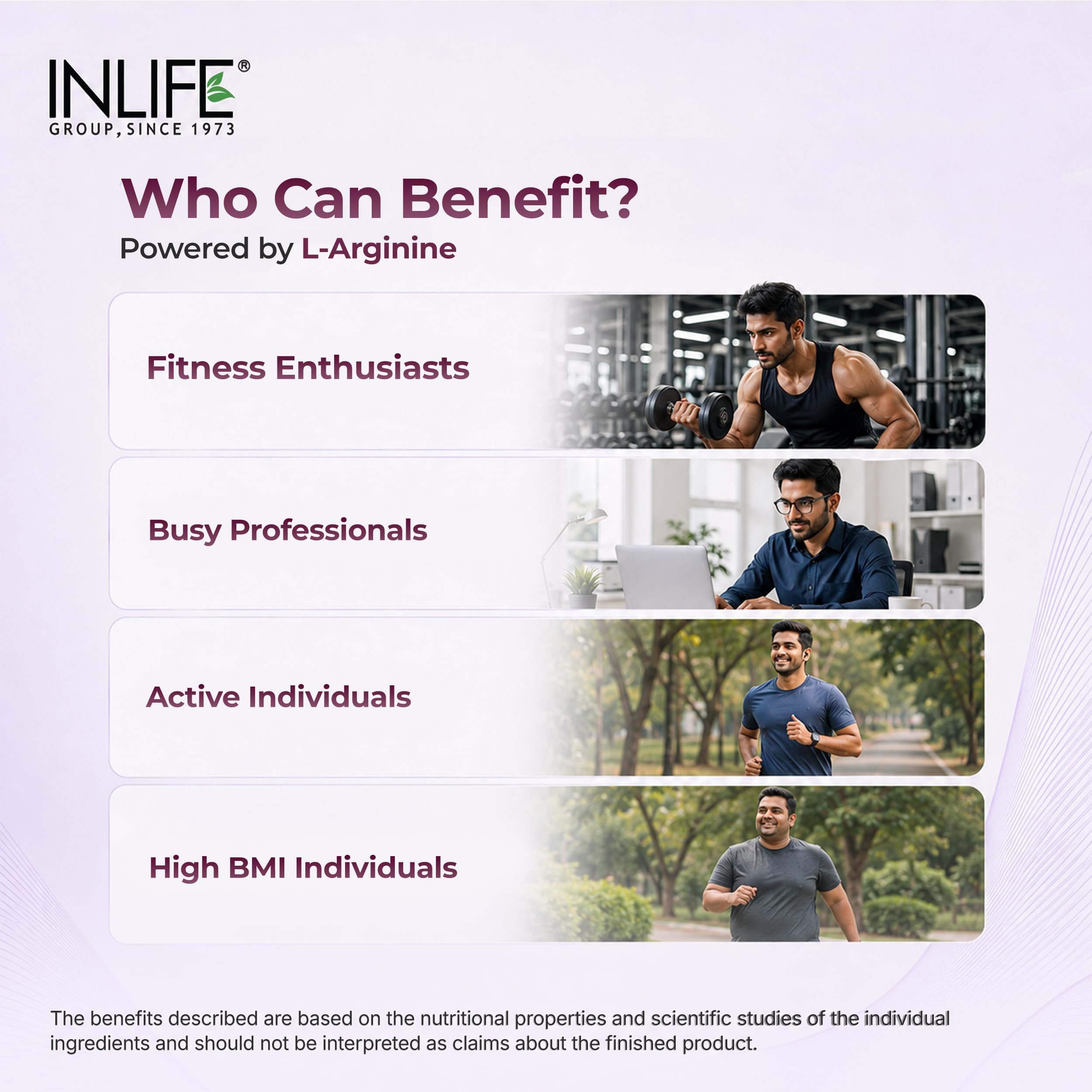 INLIFE L-Arginine Supplement 1000mg, Nitric Oxide Precursor, 60 Veg Caps 3
