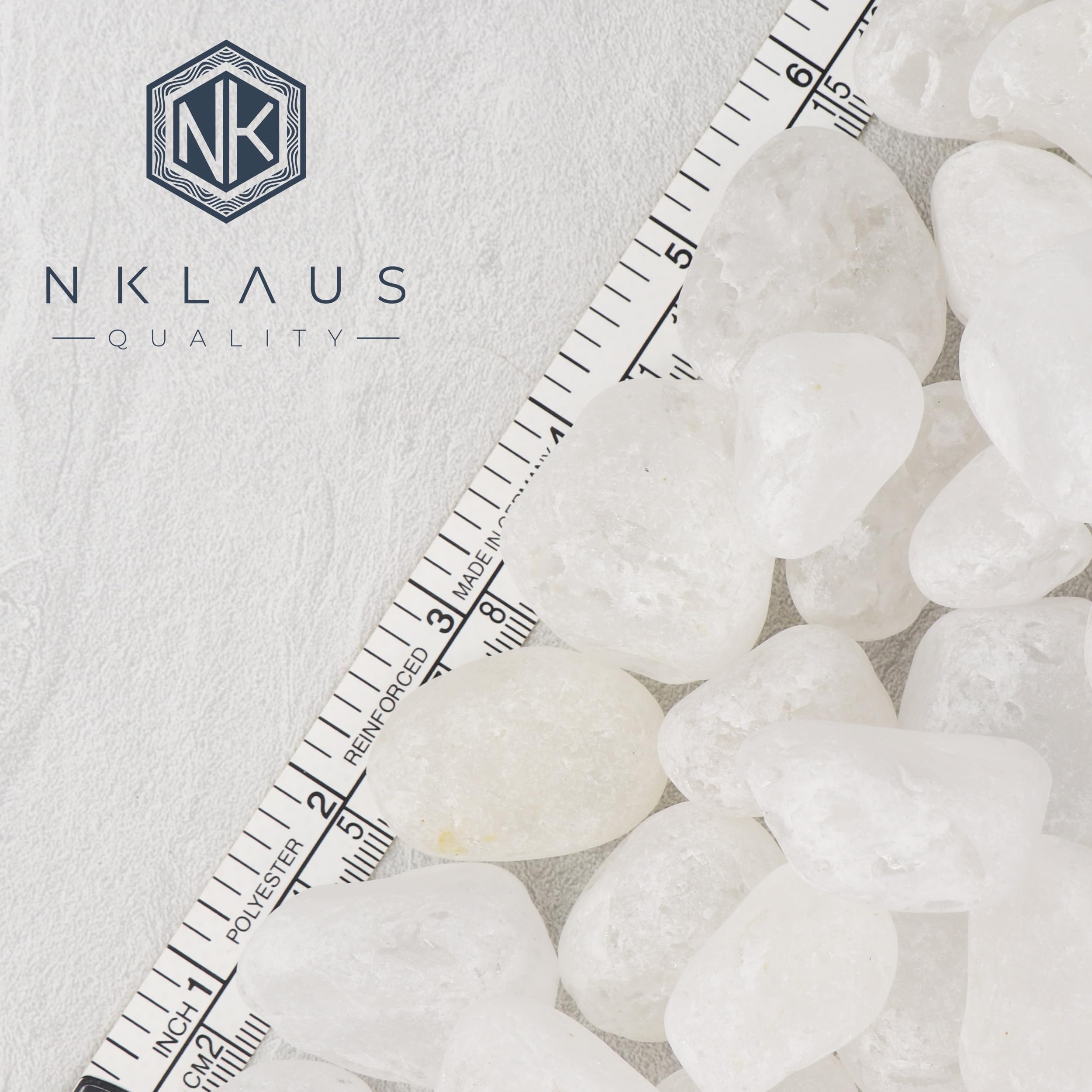 NKlaus 300g Waterstones Cristallo di Rocca Pietre grezze energetiche Pietre minerali 14865