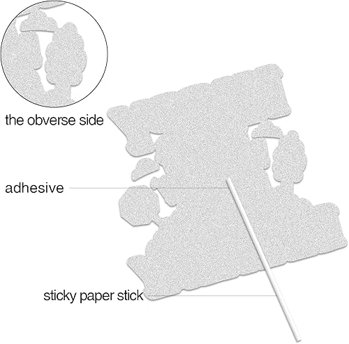 Miniatura 3 de Decoración de pastel de cumpleaños con purpurina dorada para el regreso a clases, decoración de pasteles para niños y niñas, suministros para
