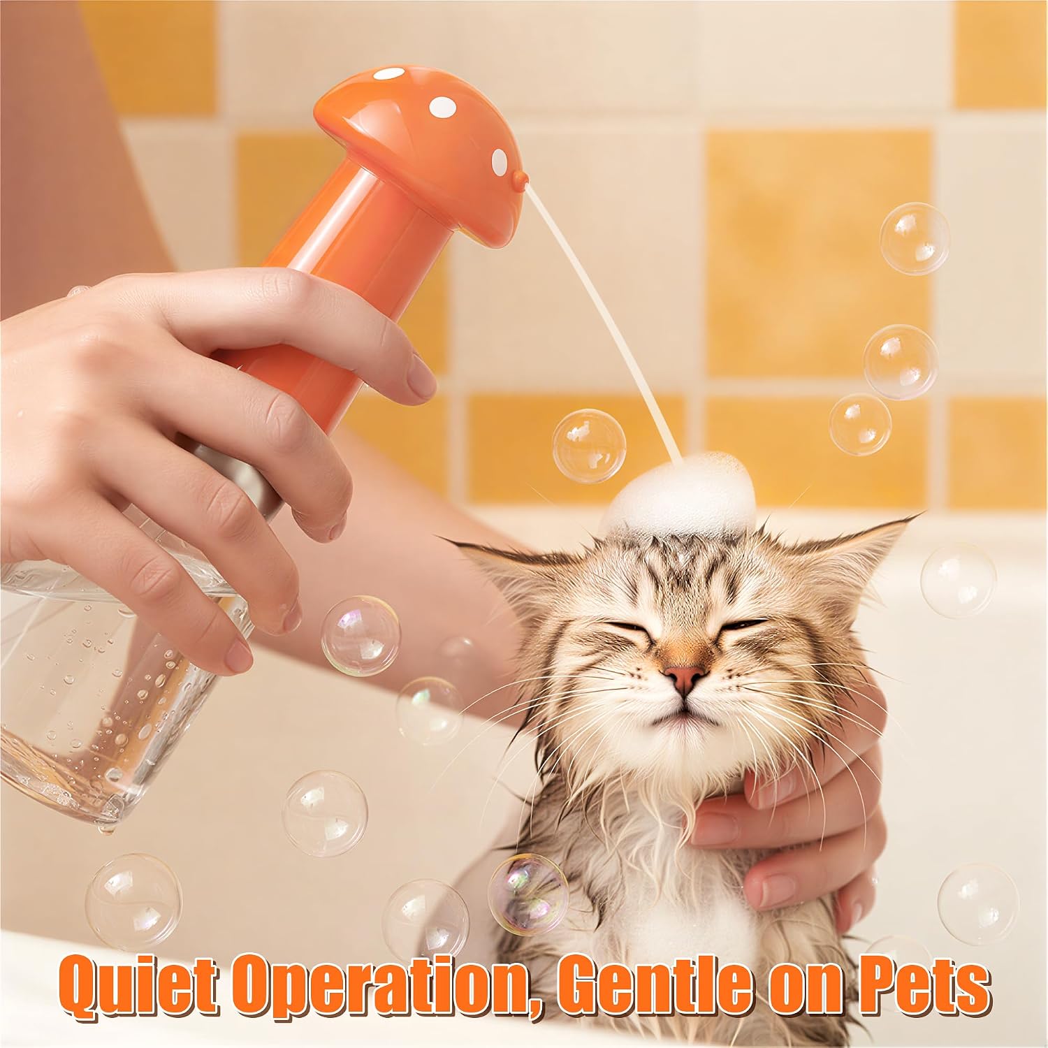 Electric Foaming Shampoo Dispenser Automatic Dog Cat Shampoo Foamer