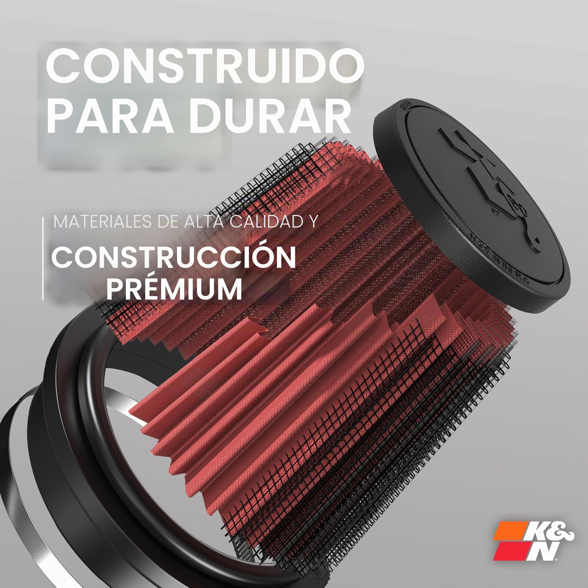 K&N RU-3130 filtro de goma universal Coche y Moto