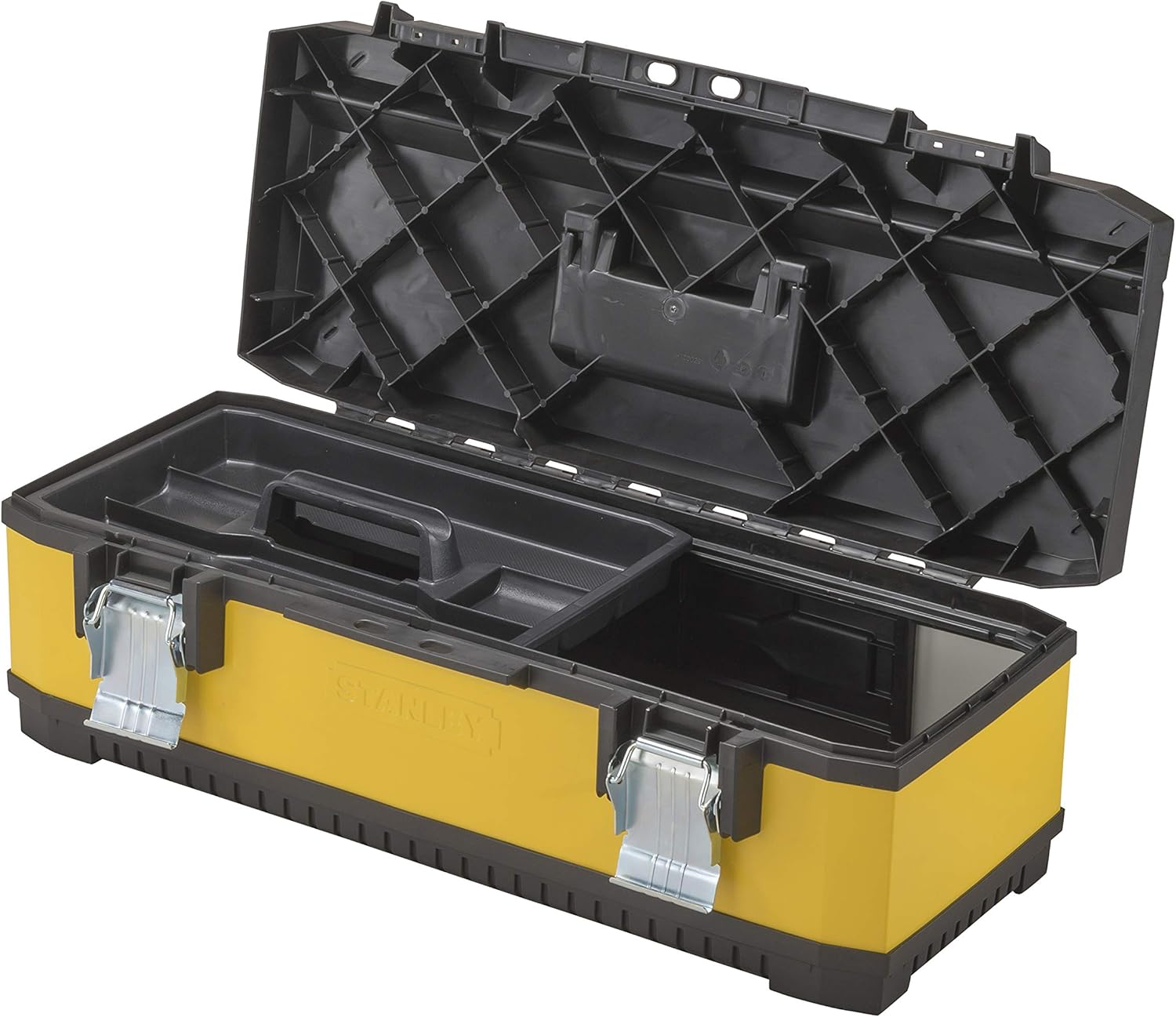 Rеvіеw STANLEY Toolbox with Heavy Duty Metal Latch, Portable Tote Tray for Tools and Small Parts, 26 Inch, 1-95-614
