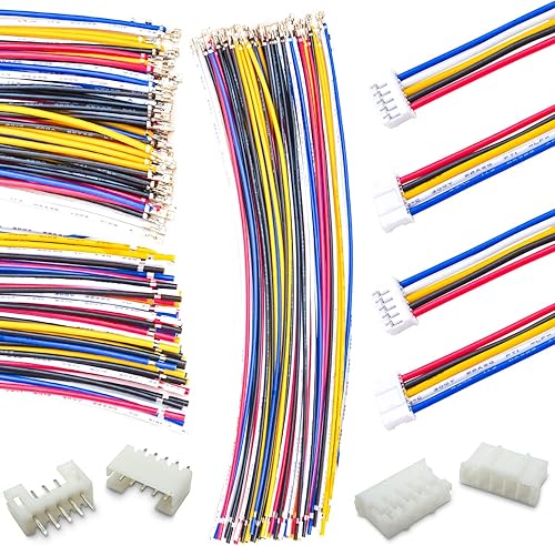 PH2.0.000 in JST - Kit de conector macho con cable preprensado de 22 AWG, 234567891012 pines con carcasa de clavijas JST conector de cable con