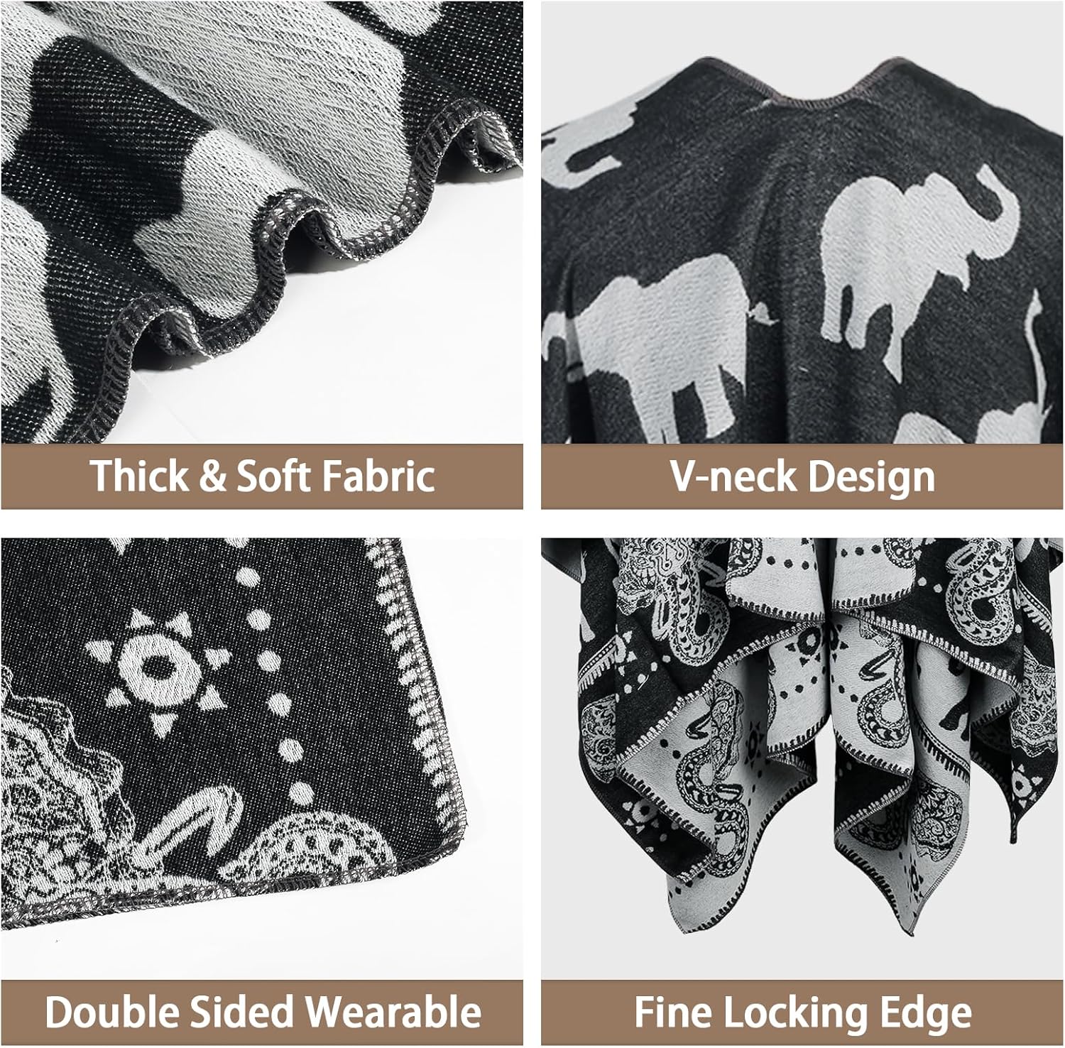 Womens Pashmina Shawls and Wraps Soft Winter Warm Oversized Blanket Scarf - Image 3